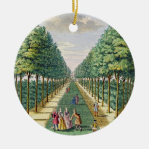 View of the wood to the house and the two side ave ceramic ornament