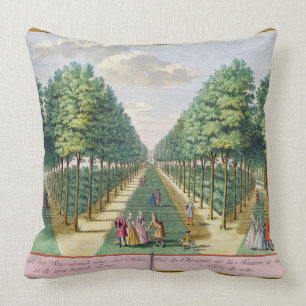 View of the wood to the house and the two side ave throw pillow