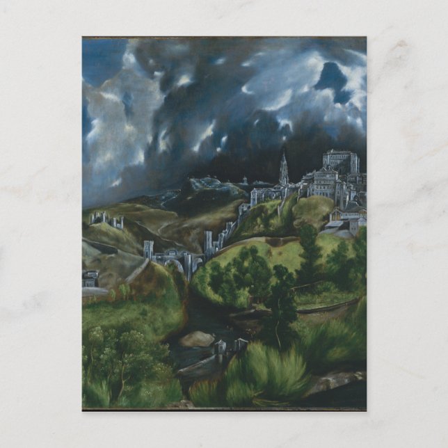 View of Toledo by El Greco Postcard (Front)