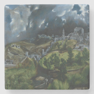 View of Toledo by El Greco Stone Coaster