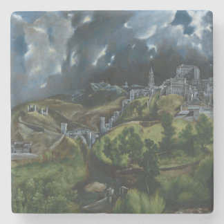 View of Toledo by El Greco Stone Coaster