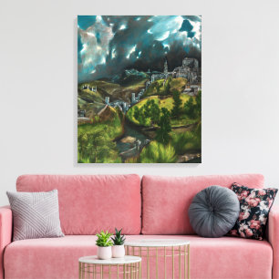 View of Toledo El Greco Canvas Print
