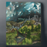 View of Toledo | El Greco | Plaque<br><div class="desc">View of Toledo is a 1598 painting by El Greco.</div>