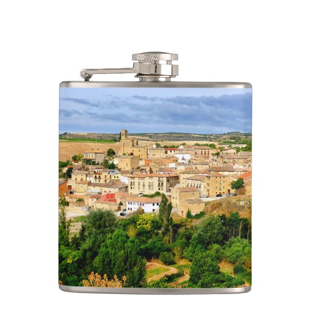 View of Torres del Rio Hip Flask (Front)