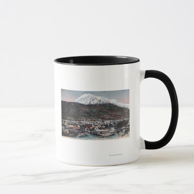 View of Town and Mount DeweySkagway, AK Mug (Right)