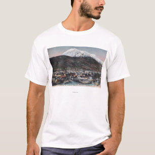 View of Town and Mount DeweySkagway, AK T-Shirt