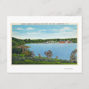 View of Town from West Lake Road Postcard