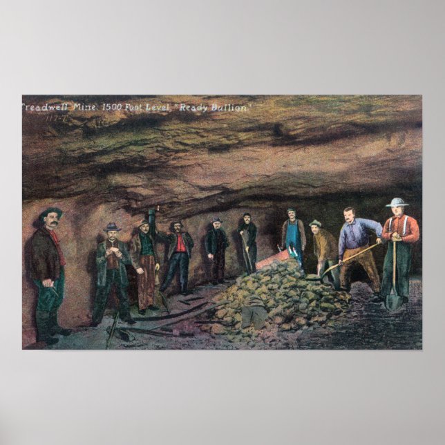 View of Treadwell Mine Gold MinersJuneau, AK Poster (Front)