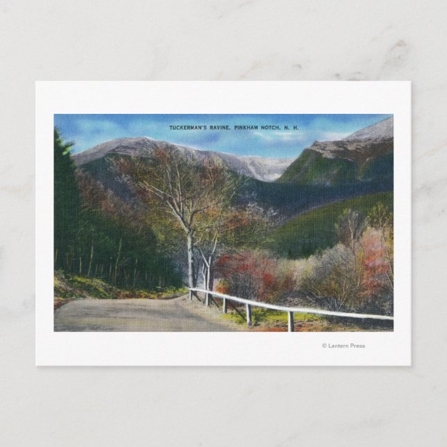 View of Tuckermans Ravine Postcard (Front)