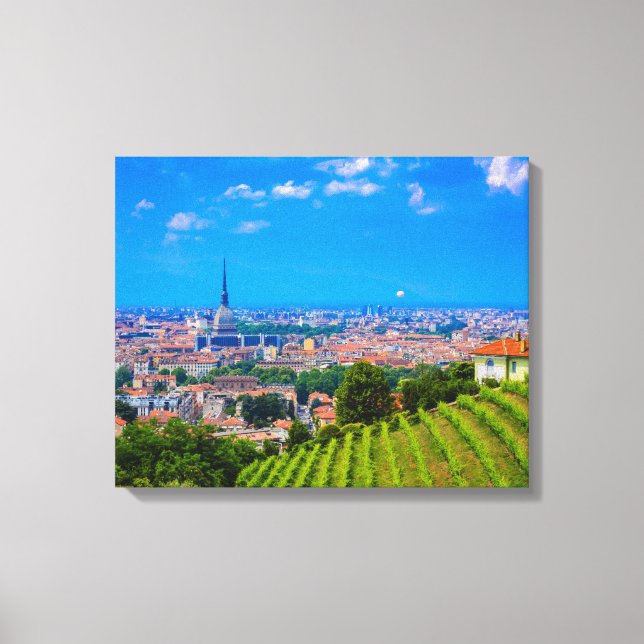 View of  Turin on canvas print (Front)