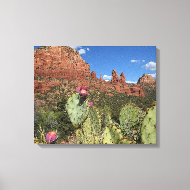 View of Twin Buttes | Sedona, Arizona Canvas Print (Front)