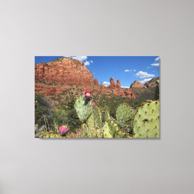View of Twin Buttes | Sedona, Arizona Canvas Print (Front)