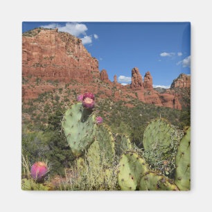 View of Twin Buttes Sedona, Arizona Magnet