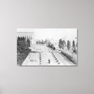 View of University of WA Campus Entrance Canvas Print