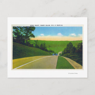 View of US Route 20 Postcard