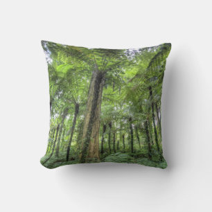View of vegetation in Bali Botanical Gardens, Throw Pillow