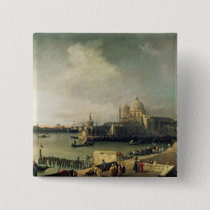 View of Venice 2 Inch Square Button