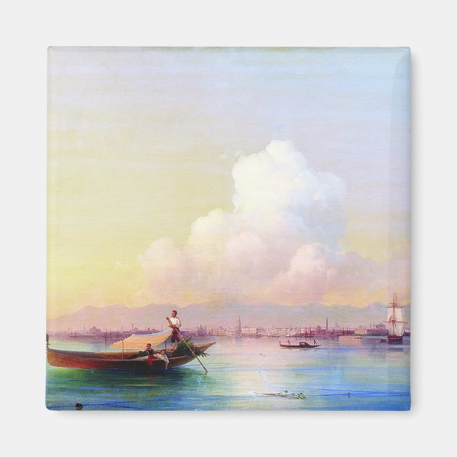 View of Venice from the Lido by Ivan Aivazovsky  Magnet (Front)