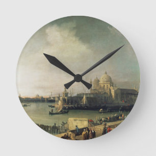 View of Venice Round Clock