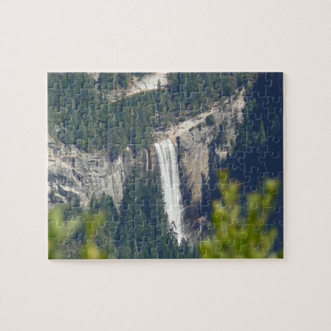 View of Vernal Falls from Glacier Point, CA Jigsaw Puzzle (Horizontal)
