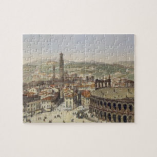View of Verona, engraved by L. Cherbuin (colour en Jigsaw Puzzle