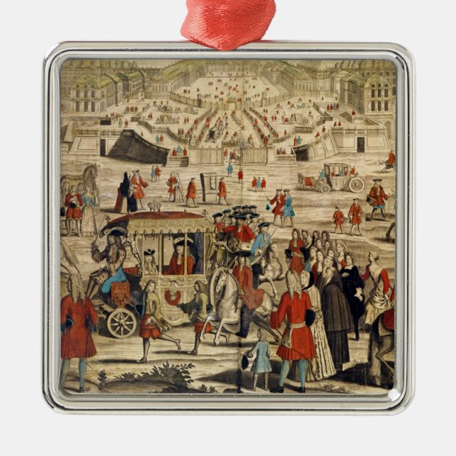 View of Versailles Metal Ornament (Front)
