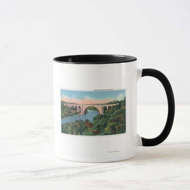 View of Veterans Memorial Bridge Mug (Right)