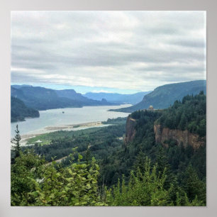 View of Vista House, Oregon Poster