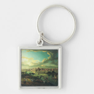 View of Warsaw from Praga by Bernardo Bellotto Keychain