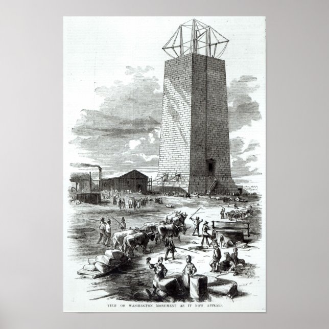 View of Washington Monument Poster (Front)