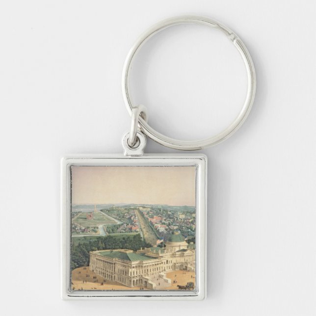 View of Washington, pub. by E. Sachse & Co., 1852 Keychain (Front)