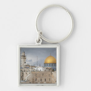 View of Western Wall Plaza, late afternoon 2 Keychain