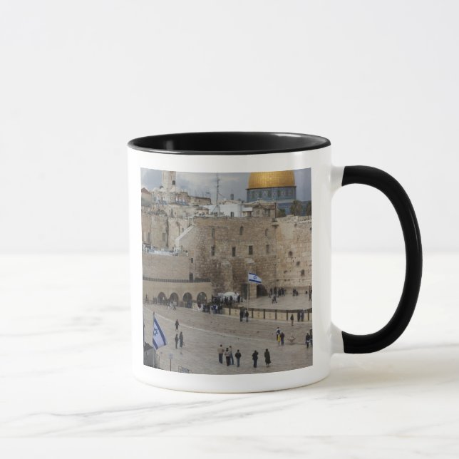 View of Western Wall Plaza, late afternoon Mug (Right)