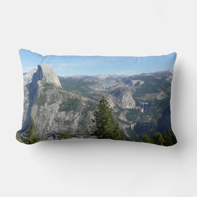 View of Yosemite from Glacier Point, CA Lumbar Pillow (Front)