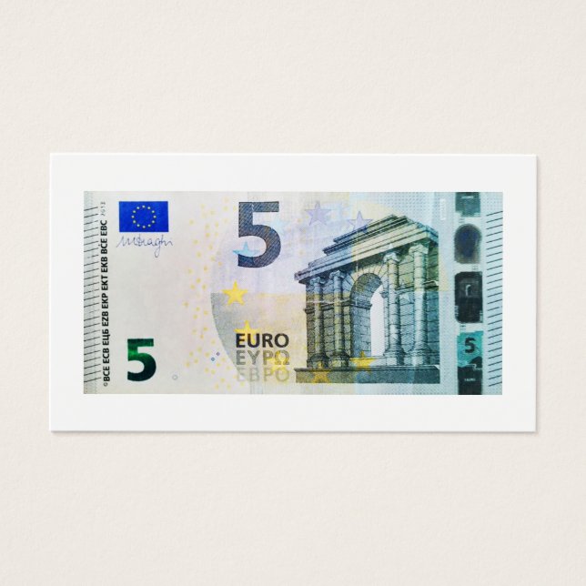 View on 5 euro banknote (Front)