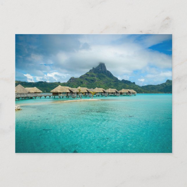 View on Bora Bora island postcard (Front)