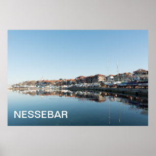 View on famous Bulgarian town Nessebar Poster