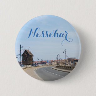 View on Old Town of Nesebur 2 Inch Round Button