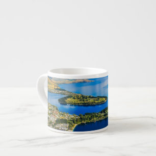 View on Queenstown from Bob's Peak, New Zealand Espresso Cup