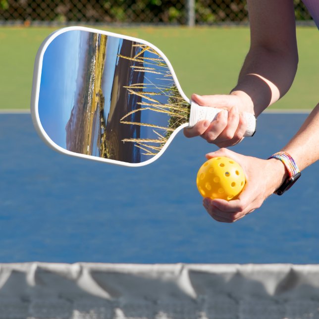View on Saudarkrokur and Skagafjordur, Iceland Pickleball Paddle (Insitu)