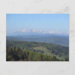 View on Tatras from Beskids Postcard