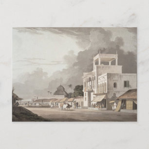 View on the Chitpore Road, Calcutta, plate II from Postcard