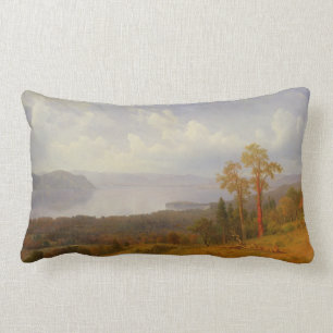 View on the Hudson Looking Across the Tappen Zee Lumbar Pillow