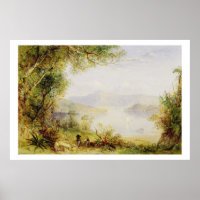 View on the Hudson River, c.1840-45 (oil on panel)