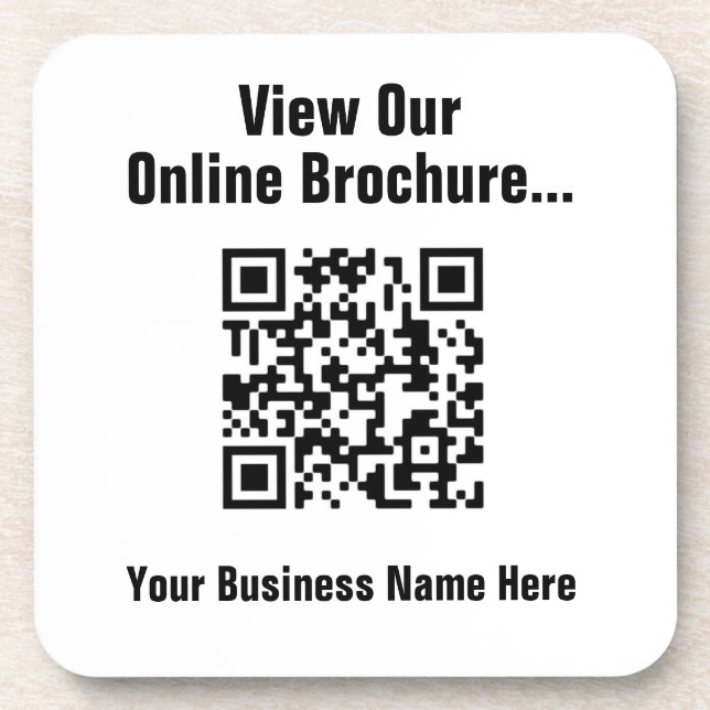 View Online Brochure via QR Code Coaster (Front)