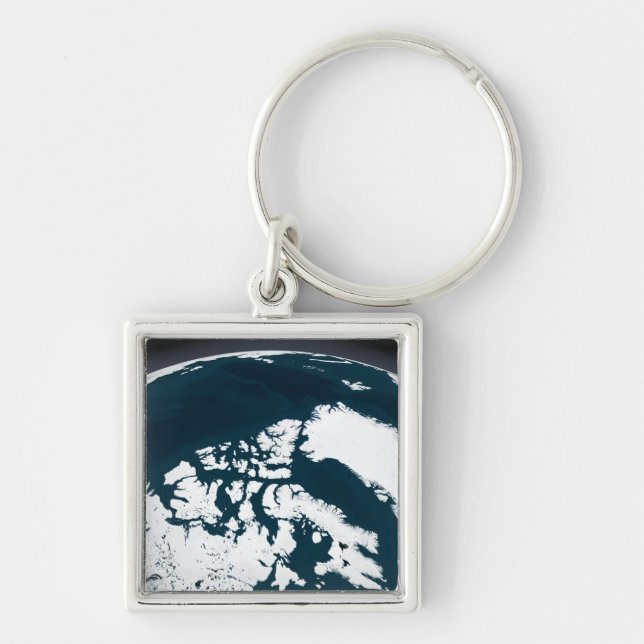 View over Greenland and the Arctic Ocean Keychain (Front)