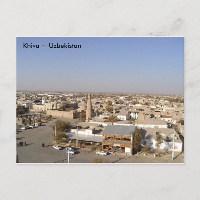View over Khiva, Uzbekistan Postcard (Front)