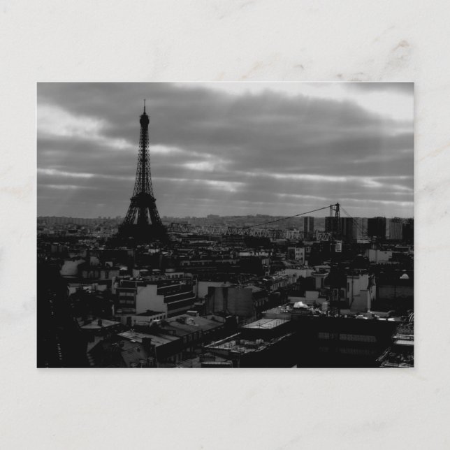 View over Paris Postcard (Front)