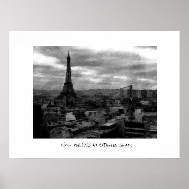 View Over Paris Poster (Front)