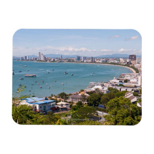 View over Pattaya bay. Magnet